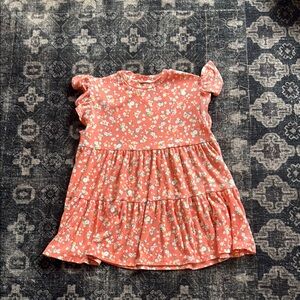 Floral Ruffle Sleeve Dress